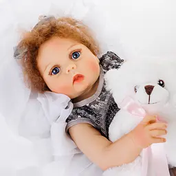 Силіконова колекційна лялька реборн reborn дівчина ема Reborn Dolls det0018820 - мініатюра 3