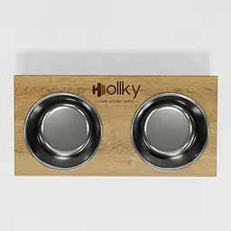 Hollky Base S — миски на підставці для маленьких собак та котів (2 × 0,45 л) - мініатюра 3
