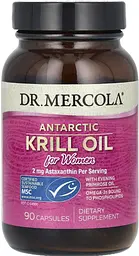 Жир криля для жінок Dr. Mercola Krill Oil 90 капс