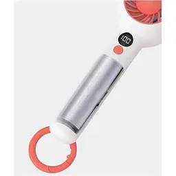 Портативний вентилятор DK F2302 White/Red [110319] - мініатюра 4