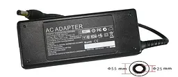Блок живлення для ноутбуків PowerPlant IBM/LENOVO 220V, 16V 72W 4.5A (5.5*2.5) (IB72D5525)