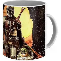 Кухоль GeekLand Зоряні війни Мандалорець Мандалорець Star Wars The Mandalorian poster TM.04.22 330 мл білий - мініатюра 2