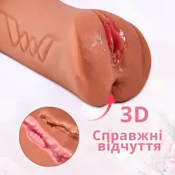 Мастурбатор I’MCUM Triple Channel 3in1 Тілесний (IM-KMQ203) - мініатюра 5