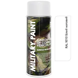 Камуфляжна фарба Deco color Military Paint Ral 400 мл Білий мат антивідблиска (9010)
