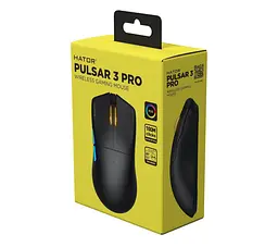 Миша бездротова Hator Pulsar 3 Pro Wireless Чорний (HTM640) - мініатюра 5