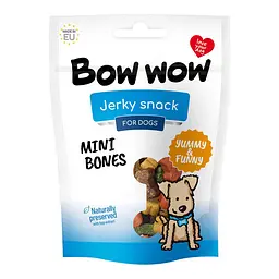 Ласощі для собак Bow wow міні-кістки, 80 г