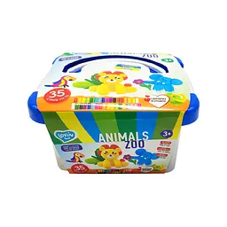 Набір для ліплення із тістом Lovin Zoo Animals Box 41221 - мініатюра 3