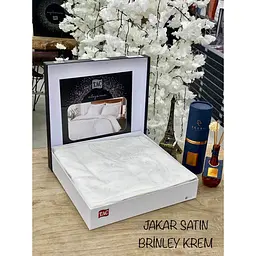 Комплект постільної білизни Brinley Cream Євро Tac pbe0041819 - мініатюра 3