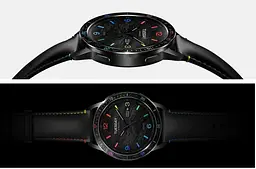 Ремінець шкіряний Tamister для годинника Xiaomi Watch 2/ 2Pro/ S4/ S3/ S2/ S1 22 мм Black-rainbow - мініатюра 6