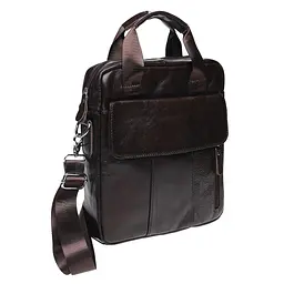Чоловіча шкіряна сумка Borsa Leather K18863-brown - мініатюра 2