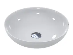 Умивальник Miraggio TOBI (0002699) Miramarble, Глянцевий, Накладний, Білий - мініатюра 1