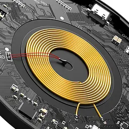 Бездротовий зарядний пристрій Baseus Simple Magnetic 15W WXJK-E01 Black - мініатюра 5