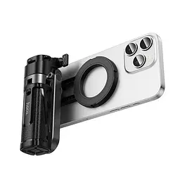 Селфі-монопод HOCO K27 Pro Magic mini live broadcast stand(pull clip+magnetic focusing version) Black (6942007668743) - мініатюра 6