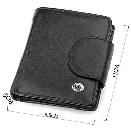 Гаманець жіночий ST Leather 18497 (ST415) чорний шкіряний - мініатюра 6