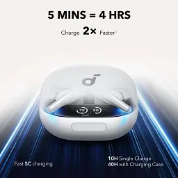 Bluetooth-гарнітура Anker SoundСore Liberty 4 Pro ANC White Matte (A3954G21) - мініатюра 10