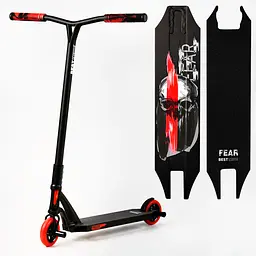 Самокат трюковий Best Scooter 53х12х85 см Чорно-червоний 000231350 - мініатюра 7