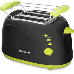Тостер Polaris PET 0706 LB Black/green - мініатюра 1