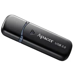 USB флеш накопичувач Apacer 64GB AH355 Black USB 3.0 (AP64GAH355B-1) - мініатюра 2