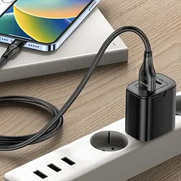 Кабель Proove Soft Silicone USB to Type-C 2.4A (1m) black (CCSO20001201) - мініатюра 4