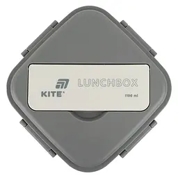 Ланчбокс Kite з розділювачем сіро-бежевий 1100 мл (K26-186-1) - мініатюра 4