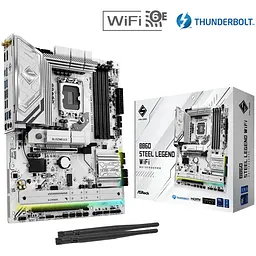 Материнська плата AsRock B860 Steel Legend WiFi (1851/B860, 4xDDR5, 2xPCIex16, HDMI/DP/TB4, 4xSATA, 4xM.2, 2.5Glan, 7). - мініатюра 5
