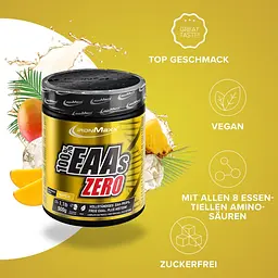 Амінокислота IronMaxx 100% EAAs Zero Тропічний 500 г - мініатюра 2