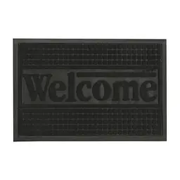 Килимок придверний Eco Fabric Welcome з кромкою чорний 40 х 60 см (4060-114)