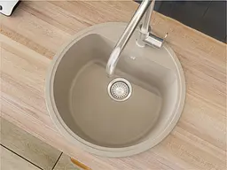 Кухонна мийка Miraggio MALIBU sand (0000029) Граніт, Врізна, Пісочний - мініатюра 5