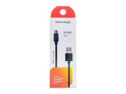 Кабель Grand-X USB-A - microUSB 2.5m Black (PM025B) - мініатюра 3