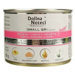 Вологий корм для цуценят Dolina Noteci Premium з індичим серцем та печінкою гусака 185 г - мініатюра 2