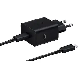 Мережевий зарядний пристрій Samsung 45W + Cable USB-C to USB-C Black (EP-T4511XBEGEU) [106057]