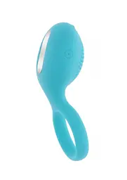 Віброкільце Toy Joy Happiness Tickle Brush C-Ring 8.2 см блакитний - мініатюра 4