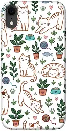 TPU чохол Demsky Cats pattern для Apple iPhone XR (6.1")
