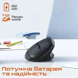 Комп'ютерна мишка MeeTion BTM008 Wireless/Bluetooth Black (MT-BTM008-A) - мініатюра 5