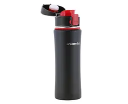 Спортивна пляшка Kamille, 500 мл, червоний (KM-2066-RD) - мініатюра 2