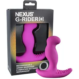 Масажер простати з вібрацією Nexus G-Rider Plus Purple максимальний діаметр 3.8 см перезаряджається - мініатюра 2