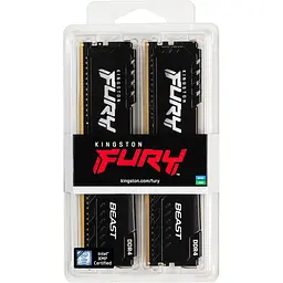 Модуль пам'яті DDR4 Kingston FURY Beast 2x16GB 3200 MHz Black (KF432C16BB1K2/32WP) [147840] - мініатюра 3