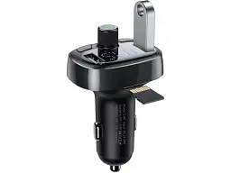 FM-трансмітер BASEUS FM Launcher S-09 2.4A 2USB Black (CCMT000301) - мініатюра 5