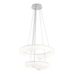Люстра стельова LED Levistella 797MD6002 (500+330), 80W, діаметр 330+500 мм, три режими світла, пульт, сучасний стиль - мініатюра 3