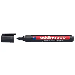 Маркер перманентний Edding Permanent конусоподібний 1.5-3 мм чорний (e-300/01)