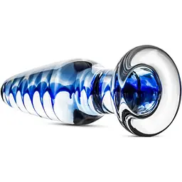 Скляна анальна пробка з внутрішньою спіраллю Gildo Glass ButtPlug No. 23 - мініатюра 2