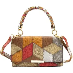 Кросбоді з еко-шкіри з геометричним малюнком Lilly P2-15119230R мультиколор - мініатюра 9