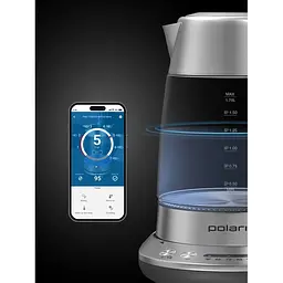Електрочайник Polaris PWK 17115CGLD WIFI IQ Home матовий (24241) - мініатюра 10