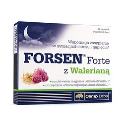 Комплекс екстрактів та вітамінів Forsen Forte with Valerian, 30 капсул для гарного сну Olimp Sport Nutrition vit0004247 - мініатюра 2