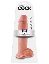 Фалоімітатор King Cock 11" 29 см тілесний - мініатюра 6