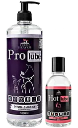 Iнтим-змазка Fresh Heaven універсальна Pro Lube 1000ml та зігріваюча Hot Lube 250ml 