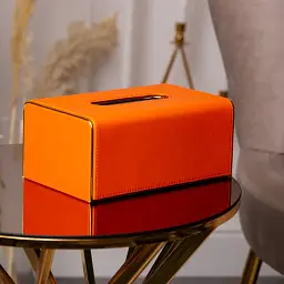 Серветниця з екошкіри 25х13,5х9 см, помаранчевий Yiwu HP-3-208O - мініатюра 6