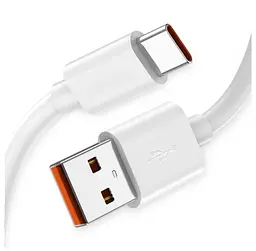 Кабель Tcom USB-A to Type-C 5A білий