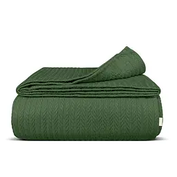 Плед-покривало Cosas Agave Knitted Braid косичка 160х230 см агава (Blanket_54Agave_KnittedBraid_160x230)