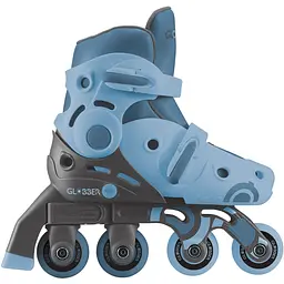 Роликові ковзани Globber Learning Skates 2 в 1 р.30-33 сіро-сині (783-200) - мініатюра 13